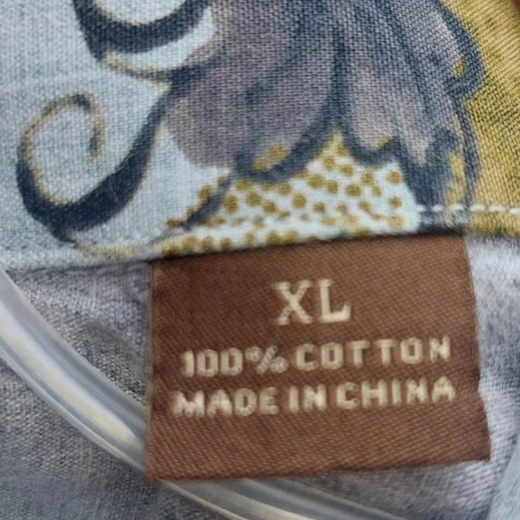 Tommy Bahama "Island Soft" L/S Button Down Shirt XL 100% Cotton - Picture 7 of 8